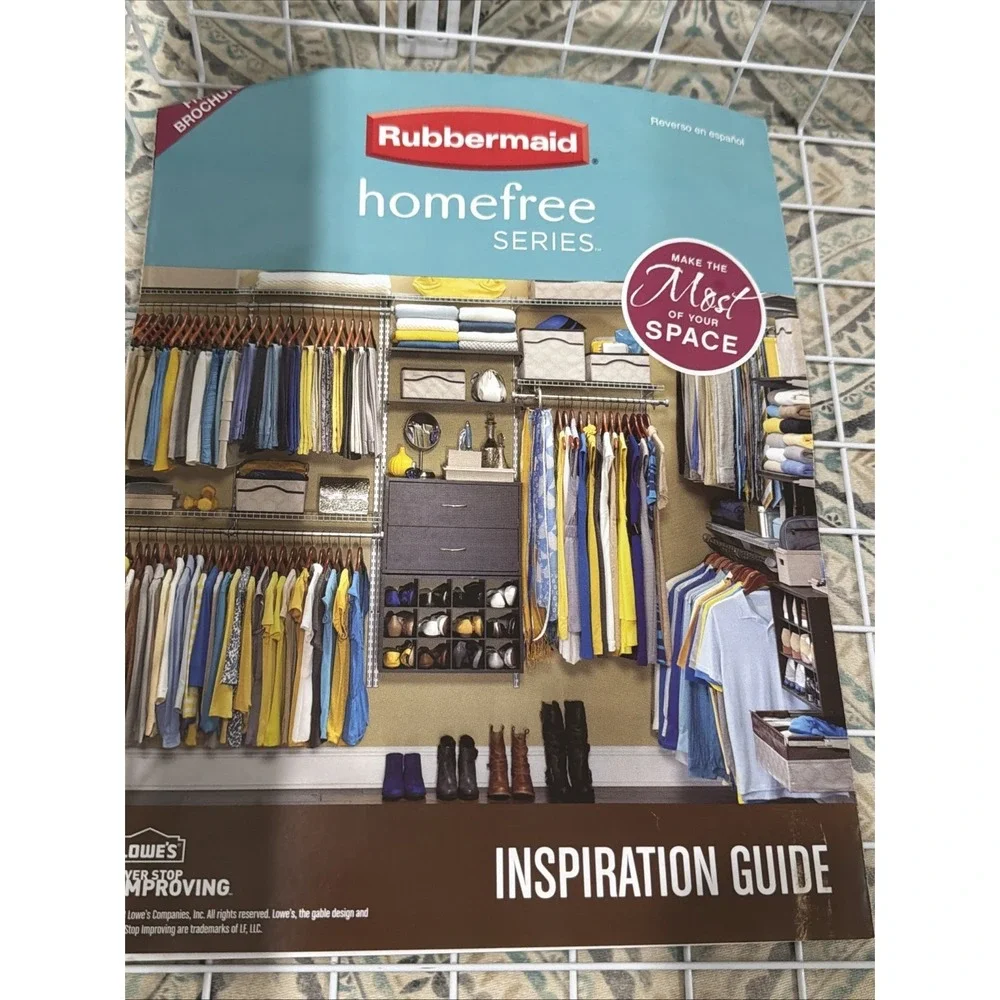 Rubbermaid HomeFree Series Drawer White 7 1/4 ″ x‎ 23½″ No-Cut Closet Insert